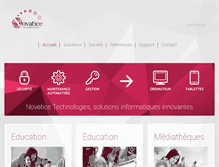 Tablet Screenshot of novatice.com